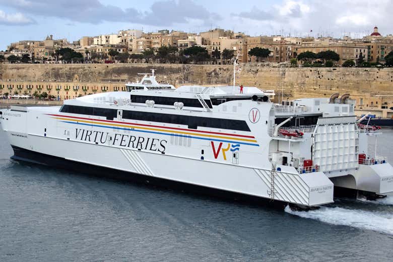 El ferry en el que iremos desde Malta a Sicilia