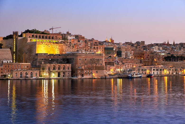 Valletta ao entardecer
