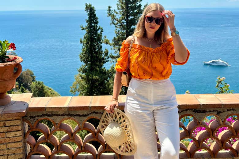 Uma das varandas de Taormina