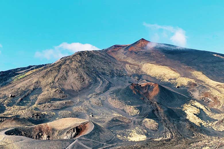 Monte Etna, o maior vulcão ativo da Europa
