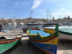 Barcas en el puerto de Senglea