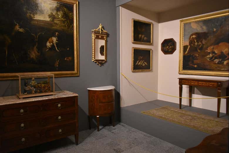 Visitando as diferentes salas do museu