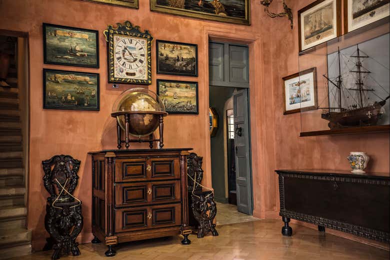 Durante la visita al Palazzo Falson