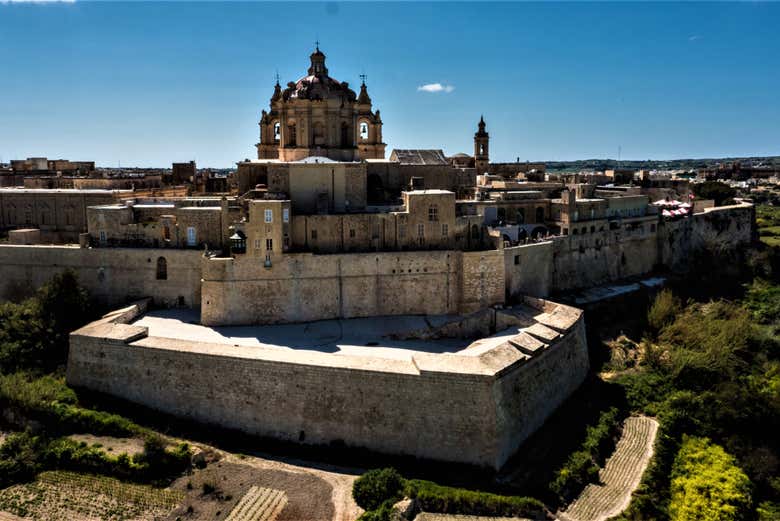 Vistas aéreas de Mdina