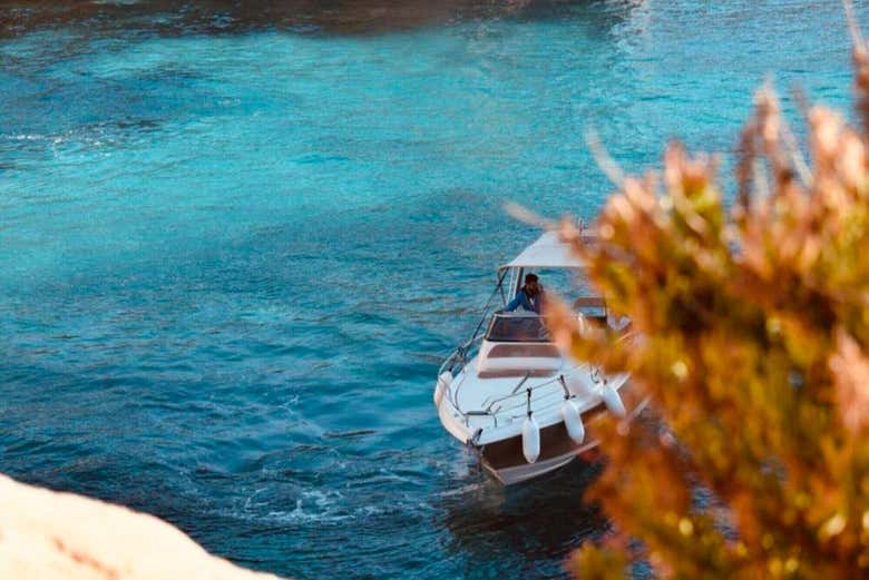 Admiring the turquoise waters