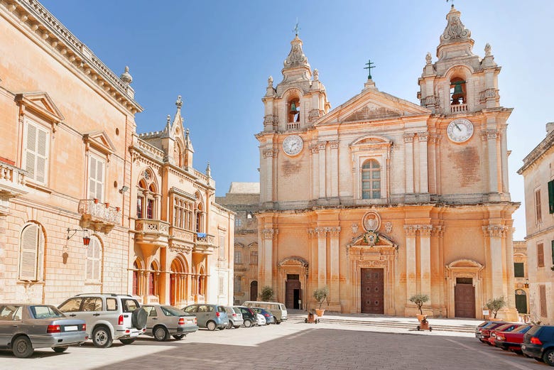 Catedral de San Pablo, en el casco antiguo de Mdina