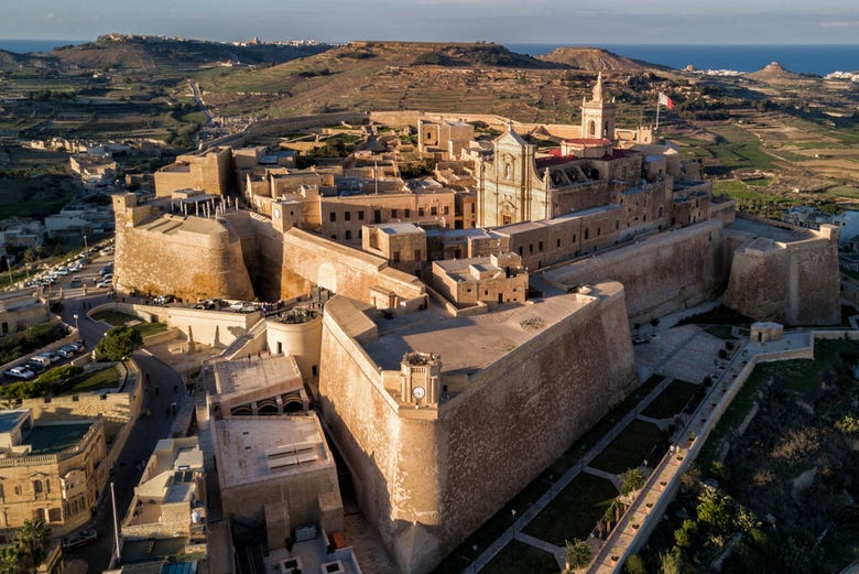 La citadelle de Victoria, capitale de l'île de Gozo