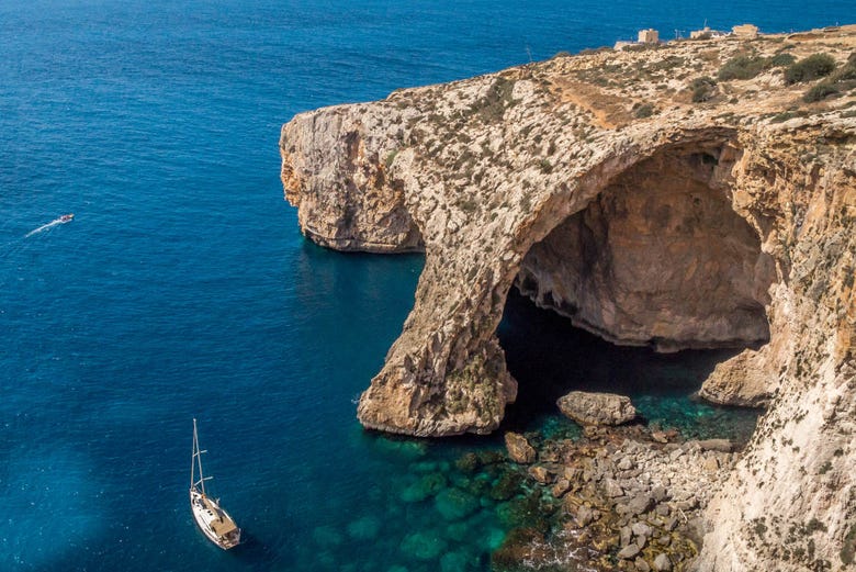 La Grotte Bleue est l'une des merveilles naturelles de Malte