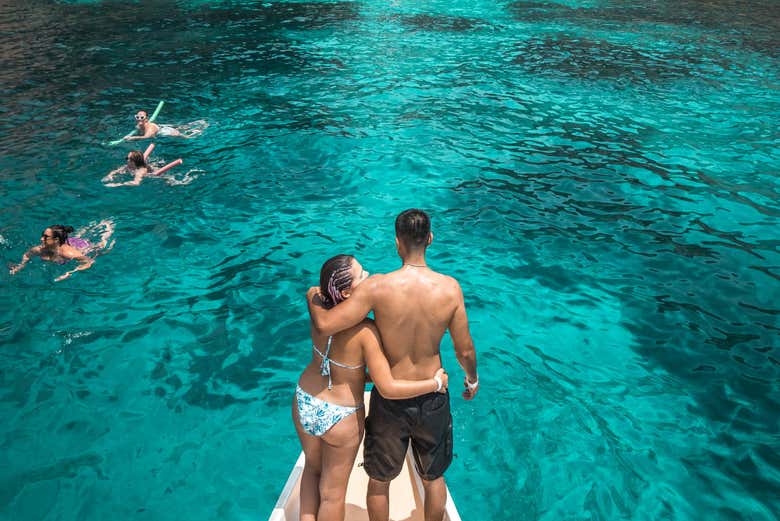 Momento romántico en pareja