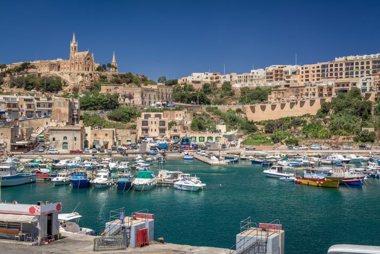 Puerto de Mgarr, en el sur de la isla de Gozo