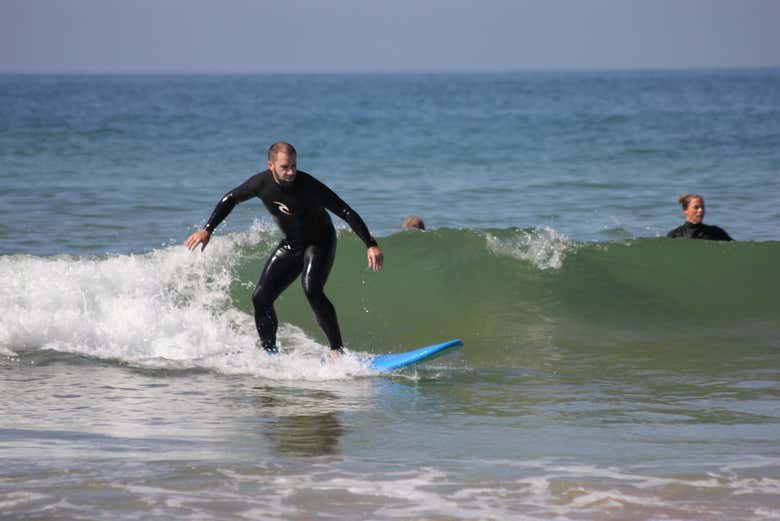 Clase práctica de surf