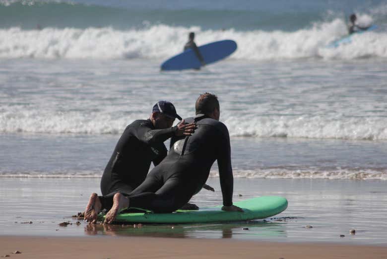 Surf class in Agadir