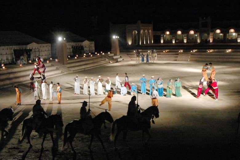 During the Amazigh performance