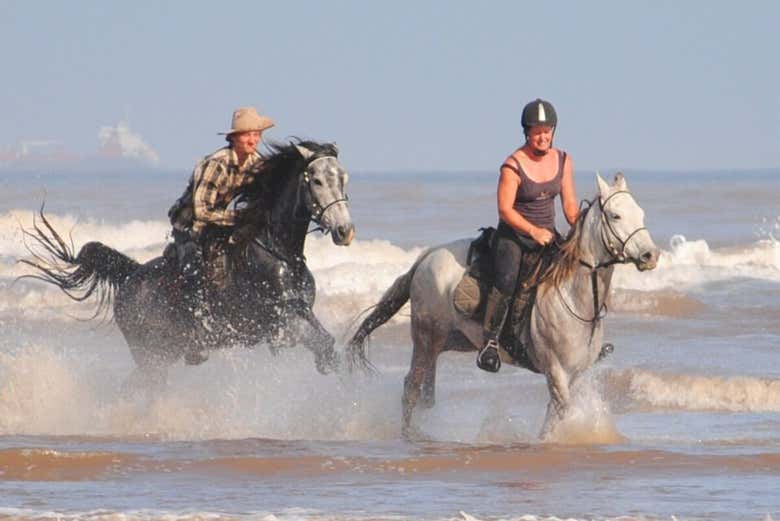 Au galop le long de la côte d'Agadir