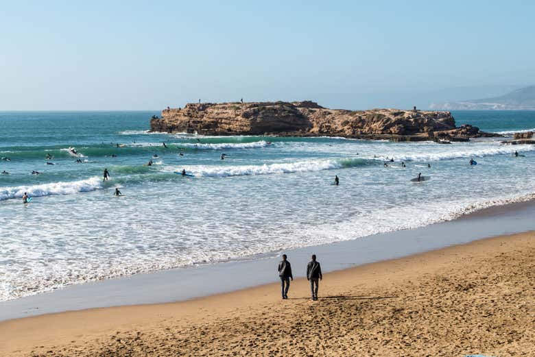 La spiaggia di Tamraght