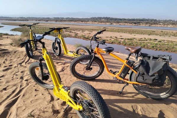 Photo avant de monter sur les kickbikes