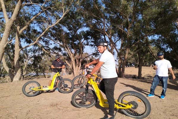 Prêts à comemncer la balade en Kickbike