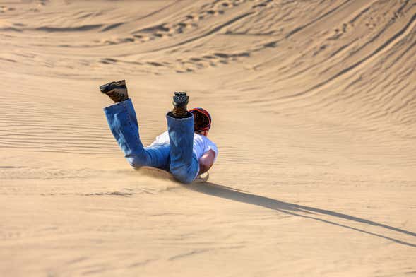 Sandboarding in Agadir