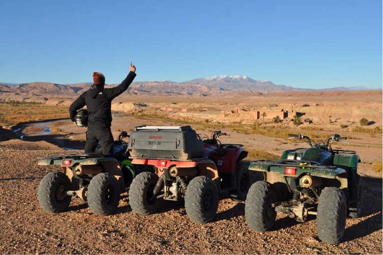 Admiring the beauty of the desert