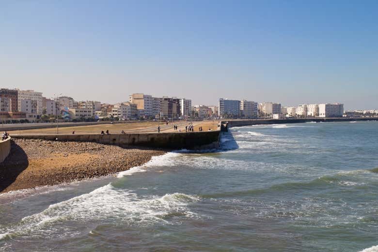 Vistas a la playa de Casablanca