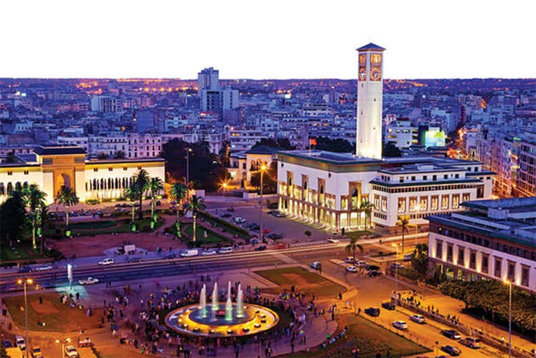 Vue aérienne sur Casablanca
