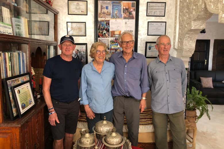 Una pausa durante la clase de cocina en Chefchaouen