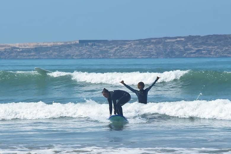 Aprendiendo a dominar las olas