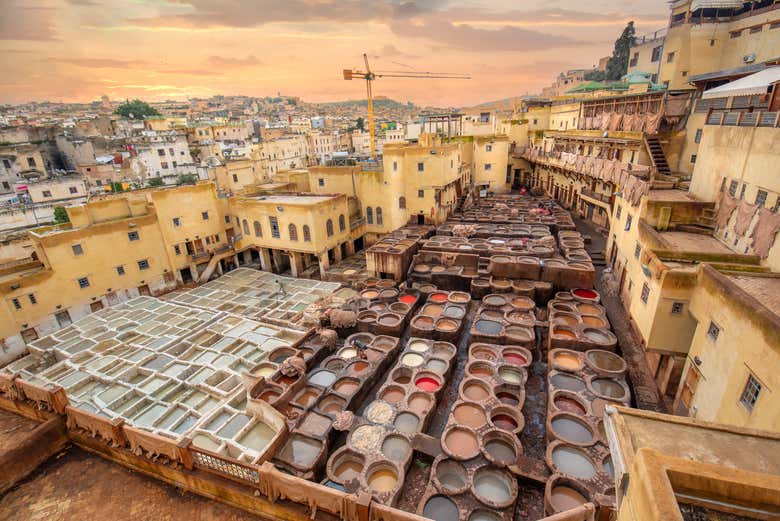 Tanques dos curtumes de Fez