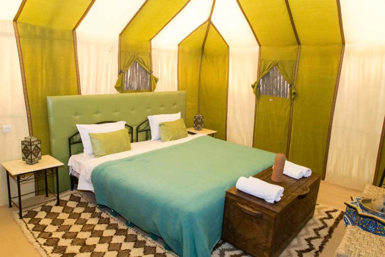 Habitación de matrimonio  en el campamento de categoría superior
