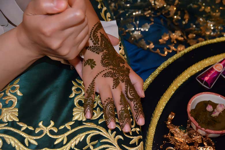 Dibujos realizados en henna