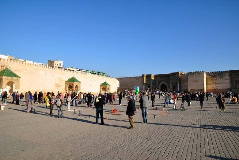 Praça el-Hedim, em Meknes