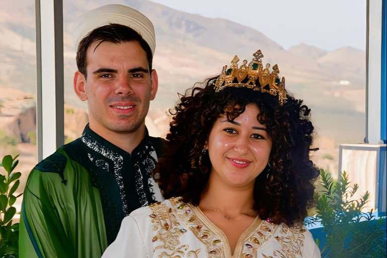 Pareja disfrutando de la experiencia
