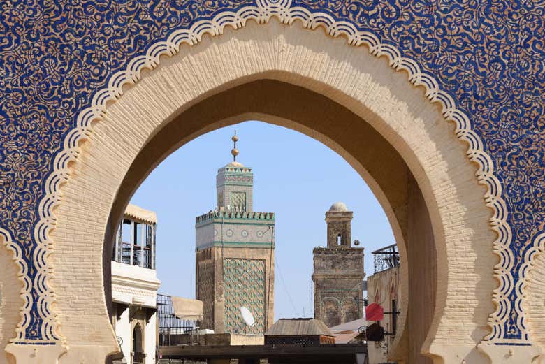Porte bleue de Fès