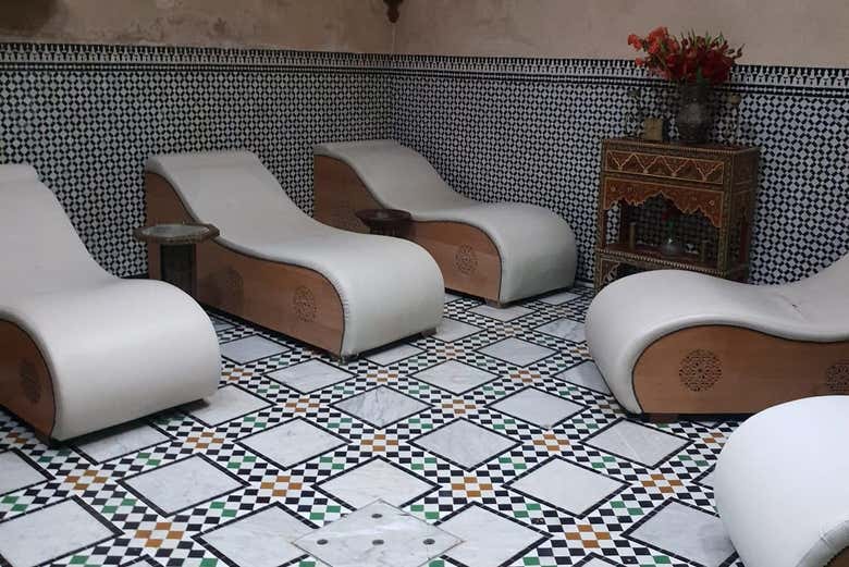 Loungers in the Hammam