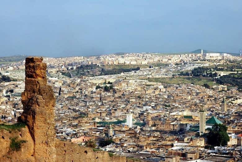 Vue panoramique sur la médina de Fes