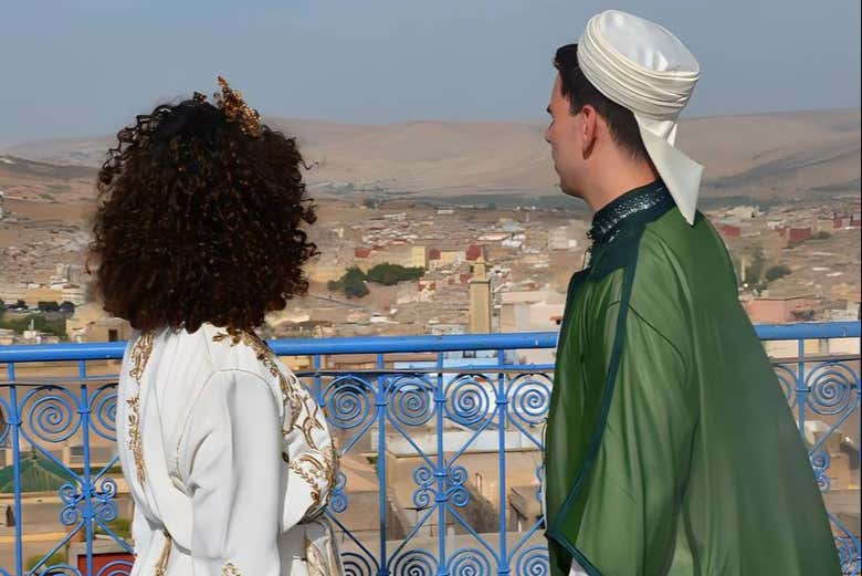 Disfrutando de las vistas de Fez