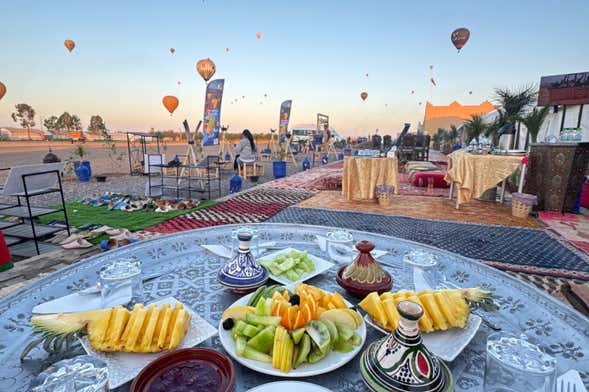 Desayuno con vistas a los globos aerostáticos