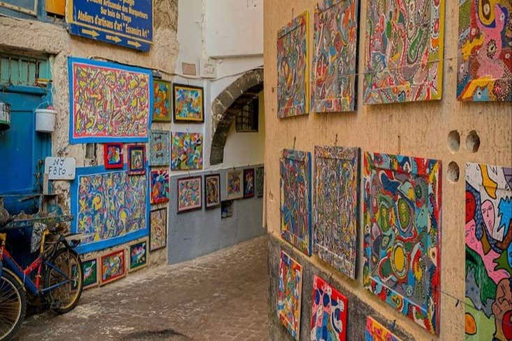 Un callejón en Essaouira