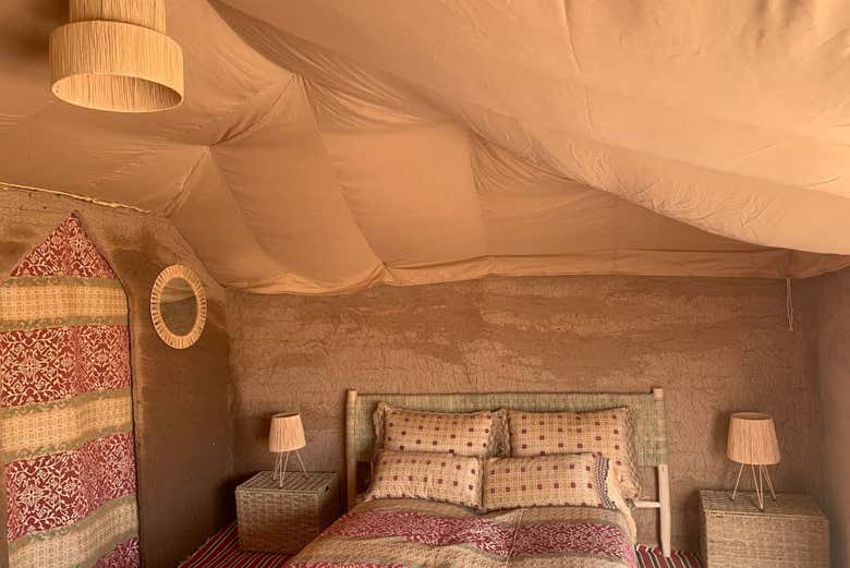 Interno dell'accampamento ad Agafay