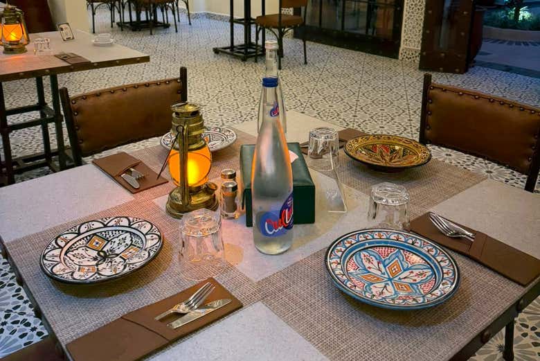 Todo listo para disfrutar de la cena tradicional
