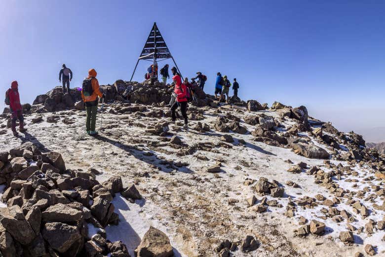 Cima del monte Toubkal, il più alto del Marocco