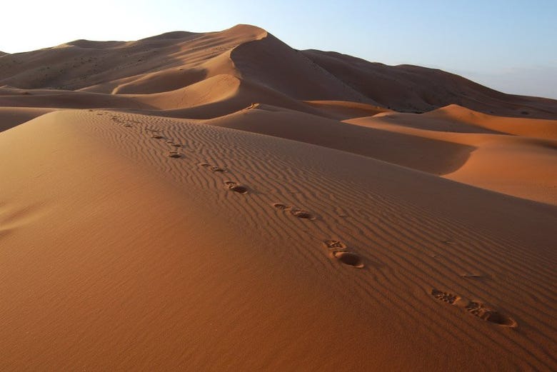 Dunas de Erg Chebbi en el Sahara