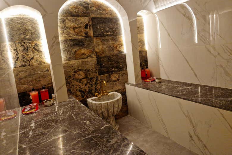 Banho do hamman Click Riad & Spa