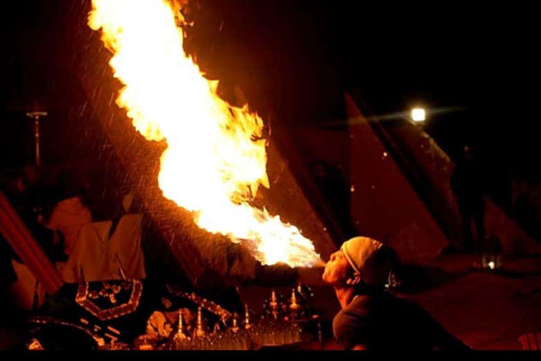 Un cracheur de feu