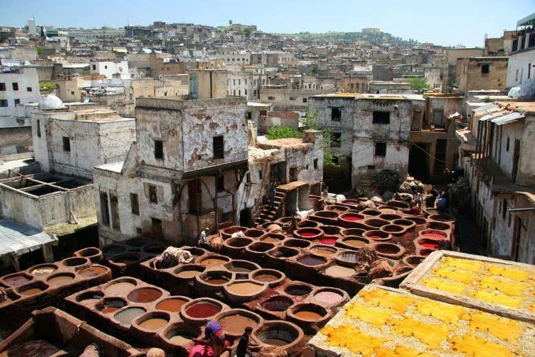 Fez, zoco de los tintoreros