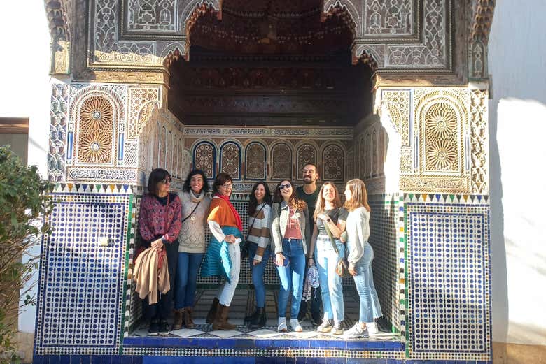 Take in the stunning tilework and architecture of the Medina