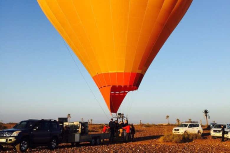 Listos para el paseo en globo