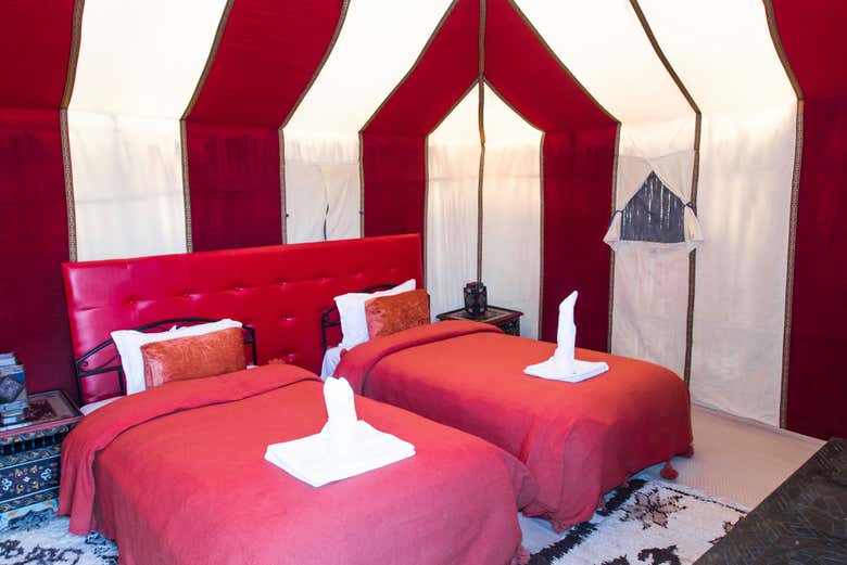 Chambre double dans le campement catégorie supérieure