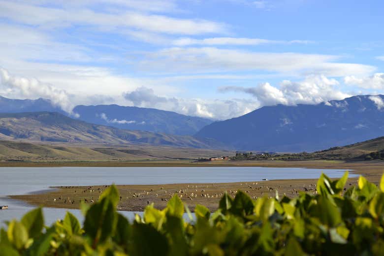 Você poderá relaxar na margem do lago