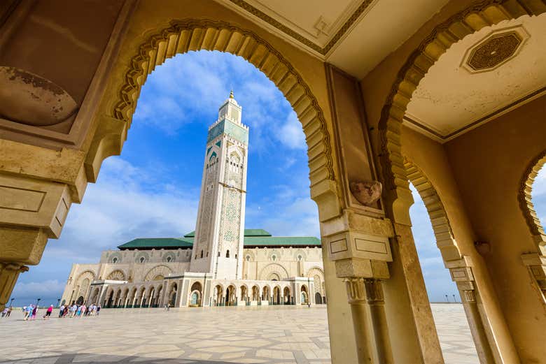 L'imposante mosquée Hassan II à Casablanca